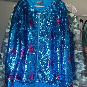 Shimmery Jojo jacket!